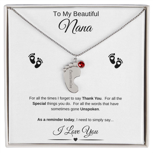 To My Beautiful Nana | I Love You | Baby Feet